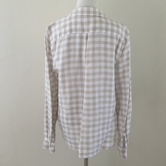 Garnet Hill Linen Checkered Shirt 12 - Picture 5 of 10